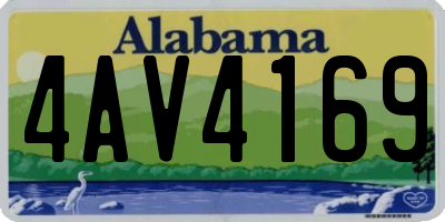 AL license plate 4AV4169