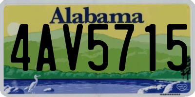 AL license plate 4AV5715