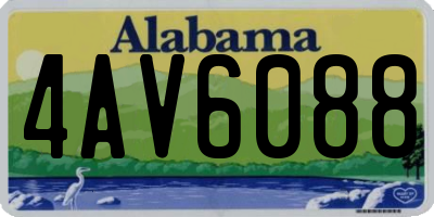 AL license plate 4AV6088