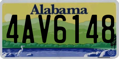 AL license plate 4AV6148