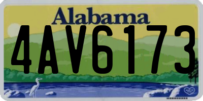 AL license plate 4AV6173