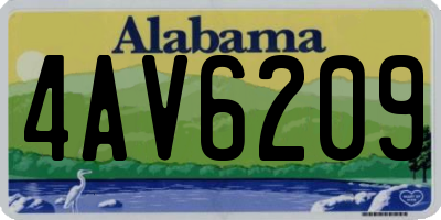AL license plate 4AV6209