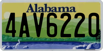 AL license plate 4AV6220