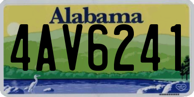 AL license plate 4AV6241