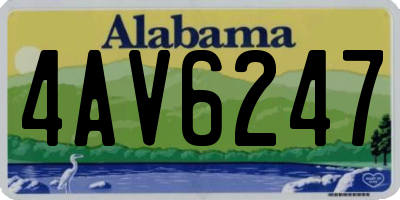AL license plate 4AV6247