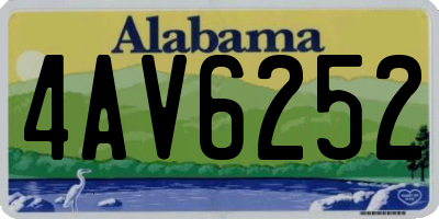 AL license plate 4AV6252