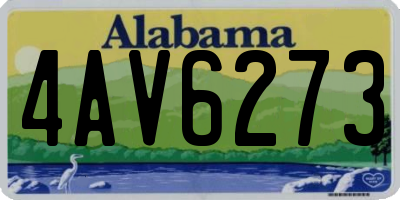 AL license plate 4AV6273