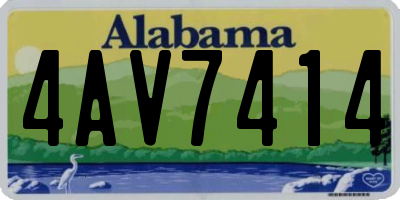 AL license plate 4AV7414