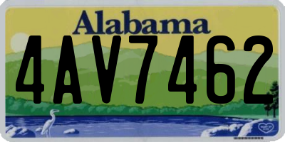 AL license plate 4AV7462