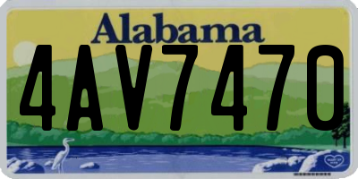 AL license plate 4AV7470