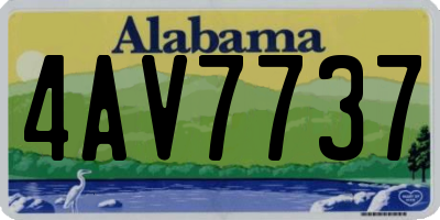 AL license plate 4AV7737