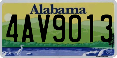 AL license plate 4AV9013