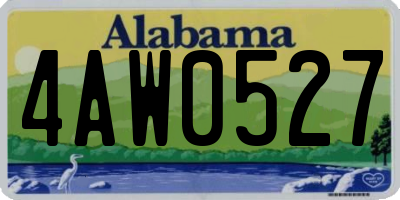 AL license plate 4AW0527