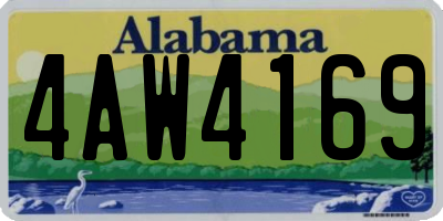 AL license plate 4AW4169