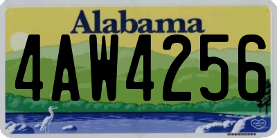 AL license plate 4AW4256