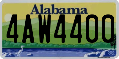 AL license plate 4AW4400