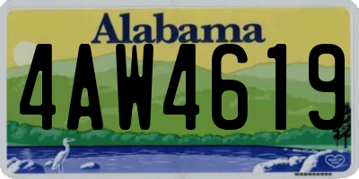 AL license plate 4AW4619
