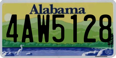 AL license plate 4AW5128