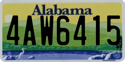 AL license plate 4AW6415