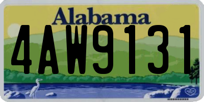 AL license plate 4AW9131