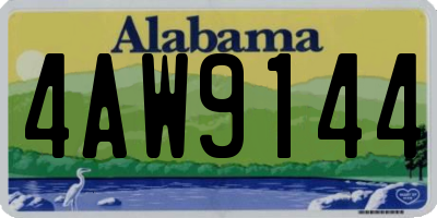 AL license plate 4AW9144