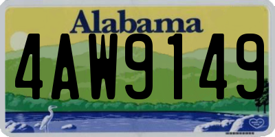 AL license plate 4AW9149