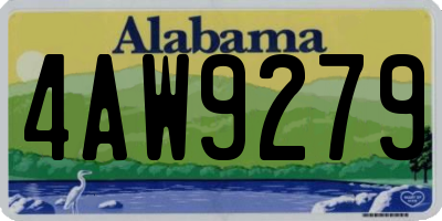 AL license plate 4AW9279