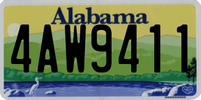 AL license plate 4AW9411