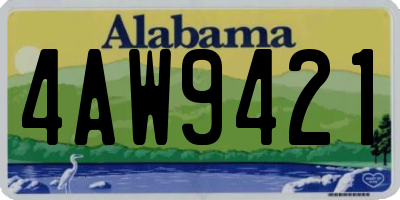 AL license plate 4AW9421