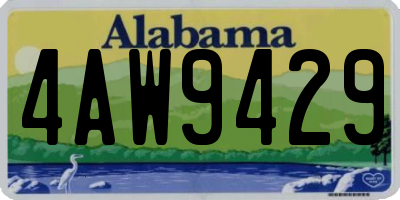 AL license plate 4AW9429