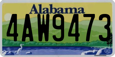 AL license plate 4AW9473
