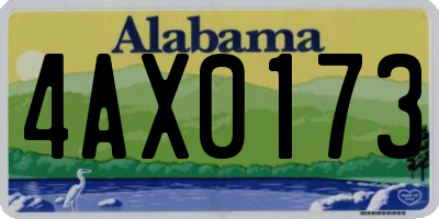 AL license plate 4AX0173