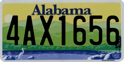 AL license plate 4AX1656