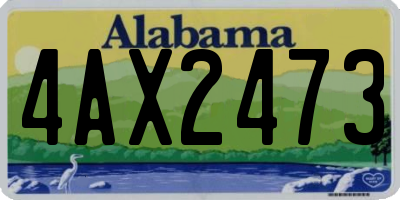 AL license plate 4AX2473