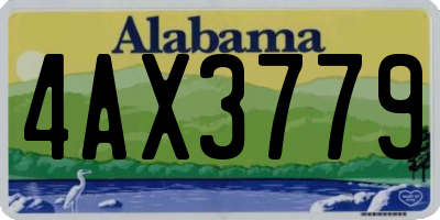 AL license plate 4AX3779