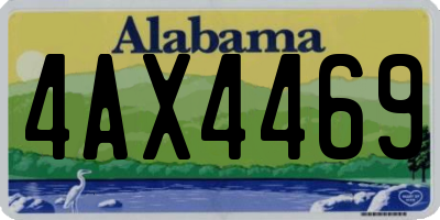 AL license plate 4AX4469