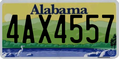 AL license plate 4AX4557