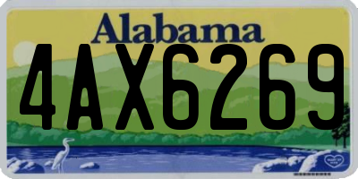 AL license plate 4AX6269