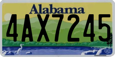AL license plate 4AX7245