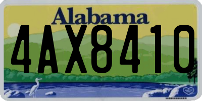 AL license plate 4AX8410