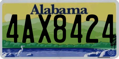 AL license plate 4AX8424