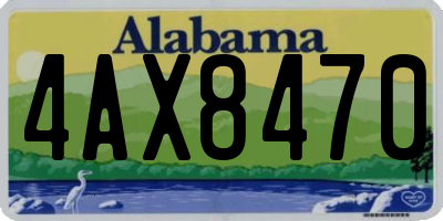 AL license plate 4AX8470
