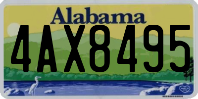 AL license plate 4AX8495