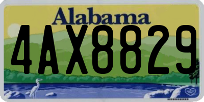 AL license plate 4AX8829