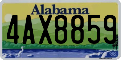 AL license plate 4AX8859