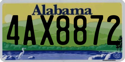 AL license plate 4AX8872