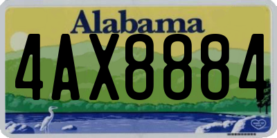 AL license plate 4AX8884