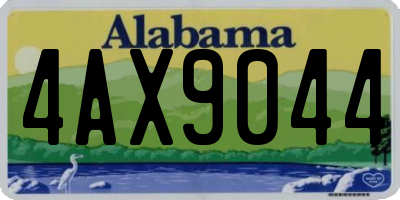 AL license plate 4AX9044
