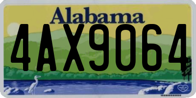 AL license plate 4AX9064