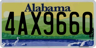 AL license plate 4AX9660